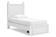 Mollviney White Twin Panel Storage Bed by Ashley at Eve Furniture