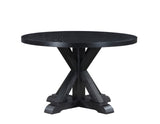 Molly 48-inch Round Dining Table, Black