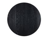 Molly 48-inch Round Dining Table, Black