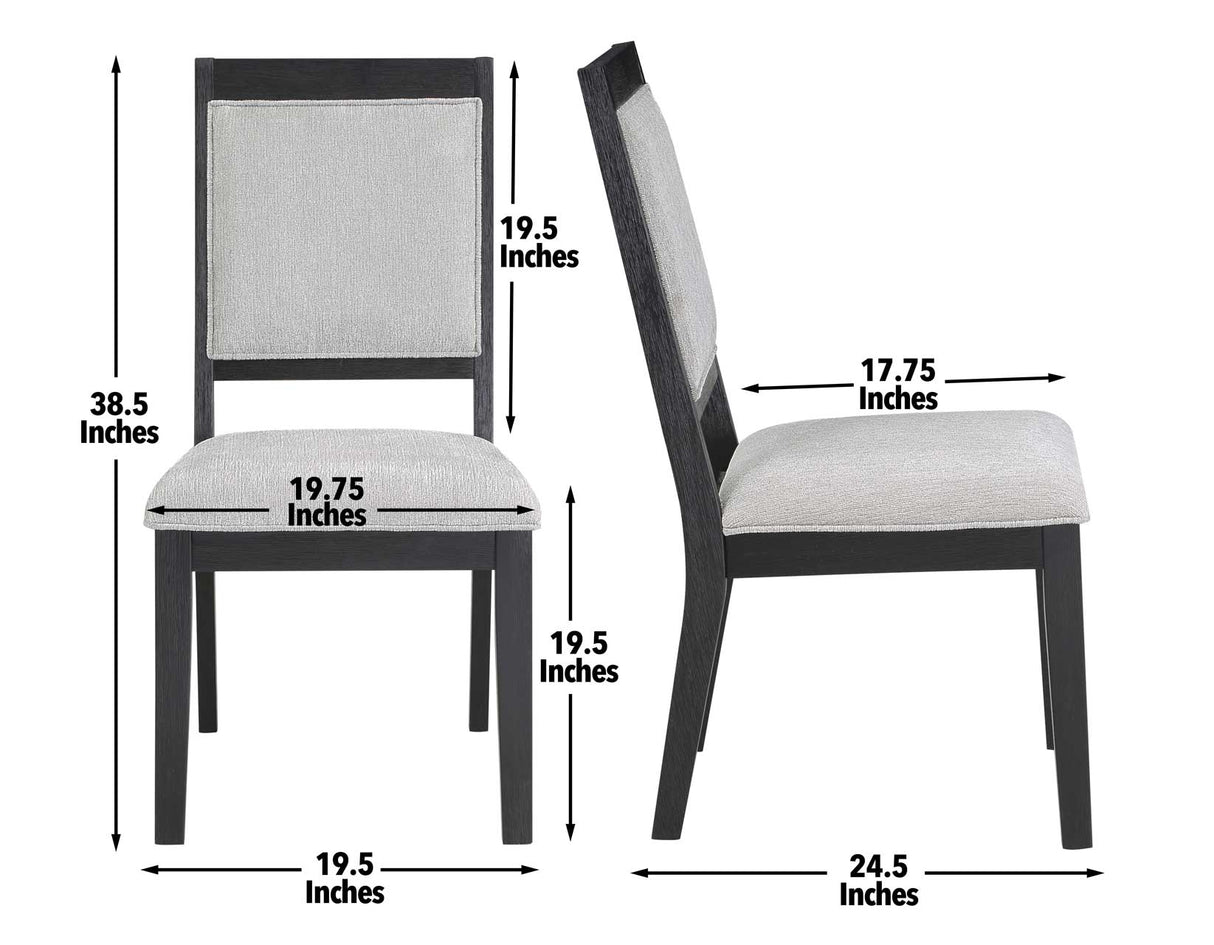 Molly 5-Piece 48-inch Round Dining Set(Table & 4 Side Chairs)