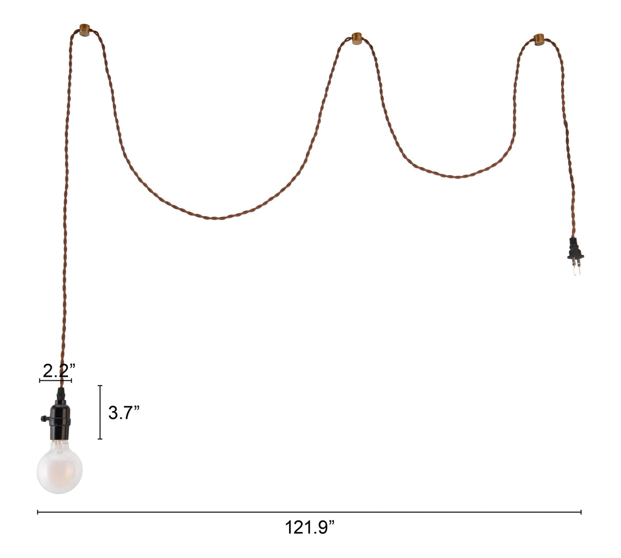 Molly Black Ceiling Lamp by Zuomod at Eve Furniture