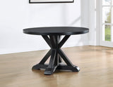 Molly Black Round Dining Room Set by Steve Silver at Eve Furniture