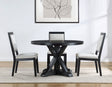Molly Black Round Dining Room Set by Steve Silver at Eve Furniture