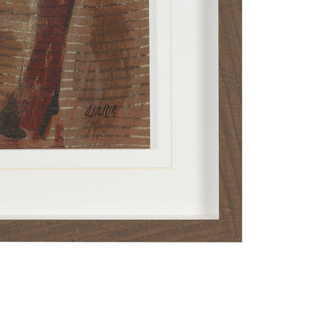 Molly by Mercana Studio Hand-Embellished Textured Framed Artwork Matted Under Glass by Mercana at Eve Furniture