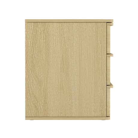 Molly Nightstand in Natural Oak by Manhattan Comfort at Eve Furniture