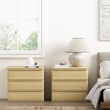 Molly Nightstand in Natural Oak (set of 2) by Manhattan Comfort at Eve Furniture