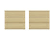 Molly Nightstand in Natural Oak (set of 2) by Manhattan Comfort at Eve Furniture