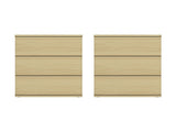 Molly Nightstand in Natural Oak (set of 2) by Manhattan Comfort at Eve Furniture