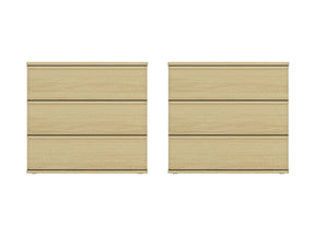Molly Nightstand in Natural Oak (set of 2) by Manhattan Comfort at Eve Furniture