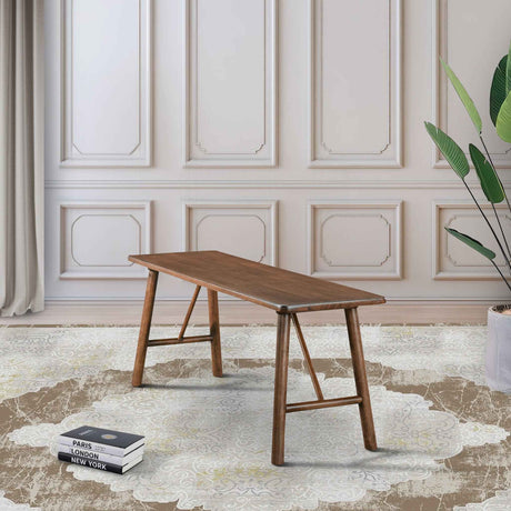 Molly Walnut Solid Wood Bench by Ashcroft Furniture at Eve Furniture