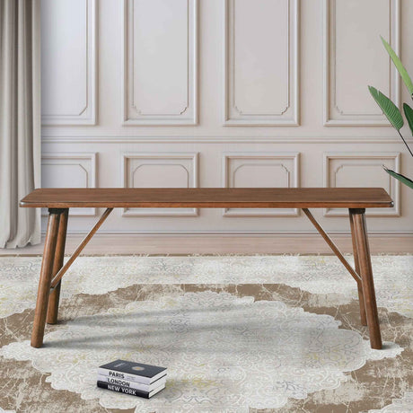 Molly Walnut Solid Wood Bench by Ashcroft Furniture at Eve Furniture