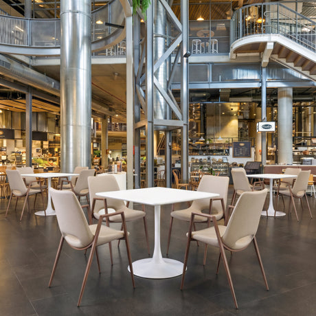 Molly White Dining Table by Zuomod at Eve Furniture