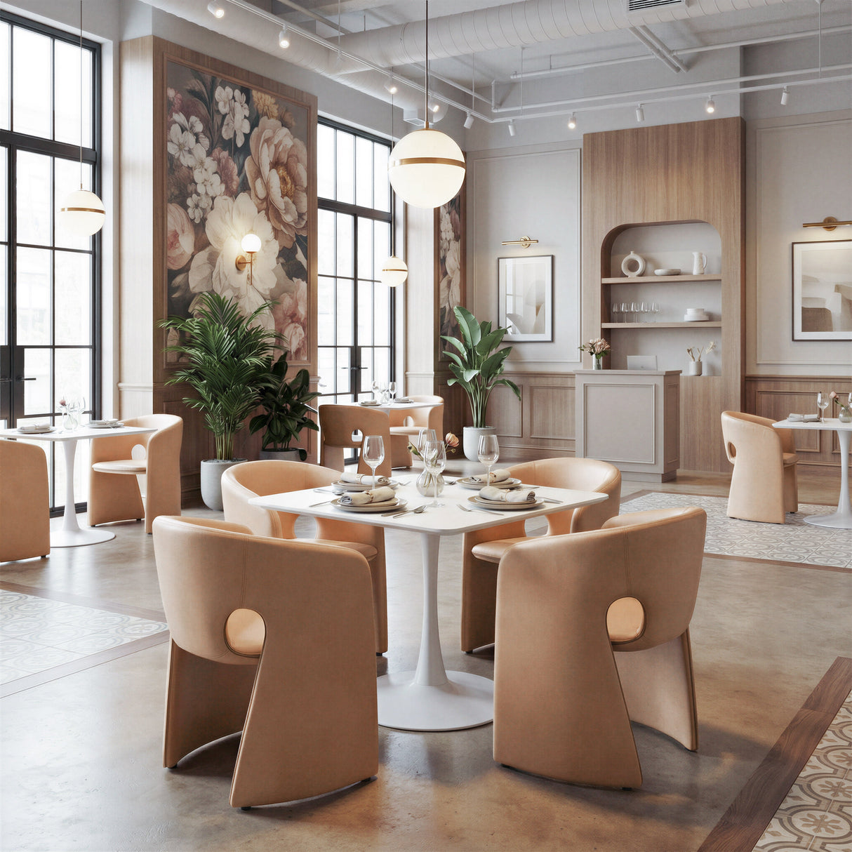 Molly White Dining Table by Zuomod at Eve Furniture