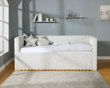 Molly Whote Dove Twin Daybed with Trundle by Crown Mark at Eve Furniture