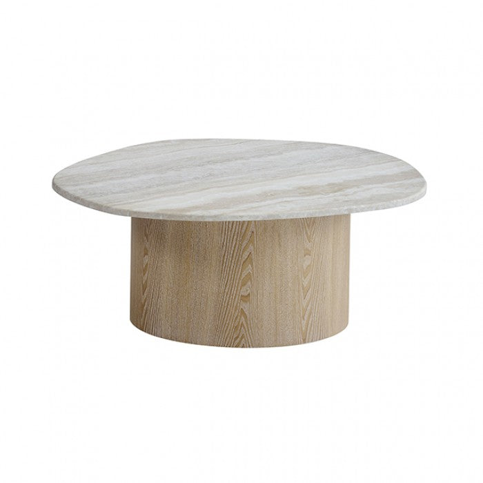 Momus Natural Large Coffee Table by Furniture of America at Eve Furniture