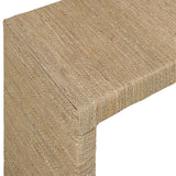 Mona 48" Natural Seagrass Console Table by TOV Furniture at Eve Furniture