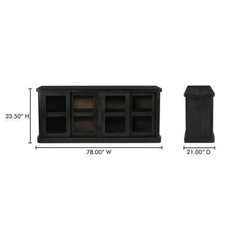 Mona Black Sideboard by MOES at Eve Furniture