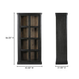 Mona Black Tall Cabinet by MOES at Eve Furniture
