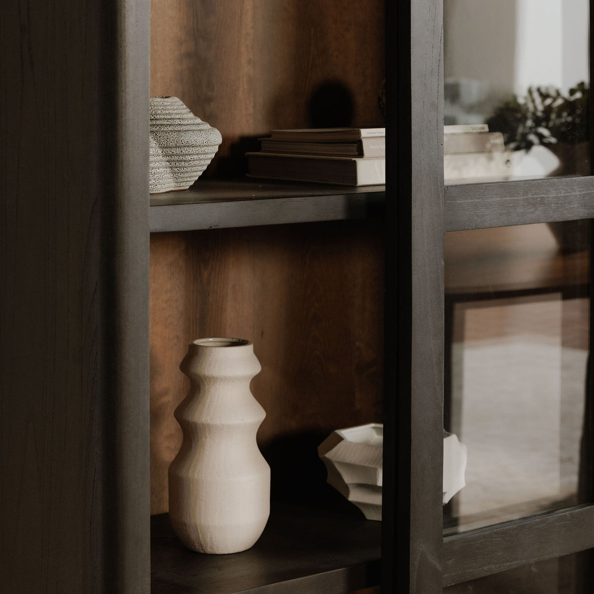 Mona Black Tall Cabinet by MOES at Eve Furniture