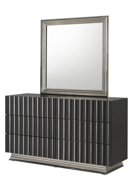 Mona Grey Platform Bedroom Set by New Era Innovations at Eve Furniture