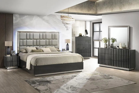 Mona Grey Platform Bedroom Set by New Era Innovations at Eve Furniture