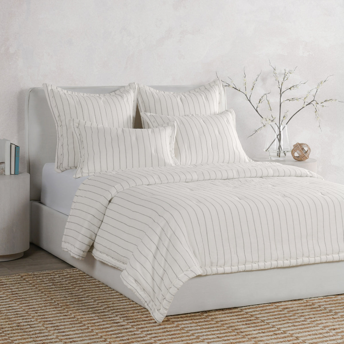 Monaco Ivory Comforter Collection by Classic Home at Eve Furniture