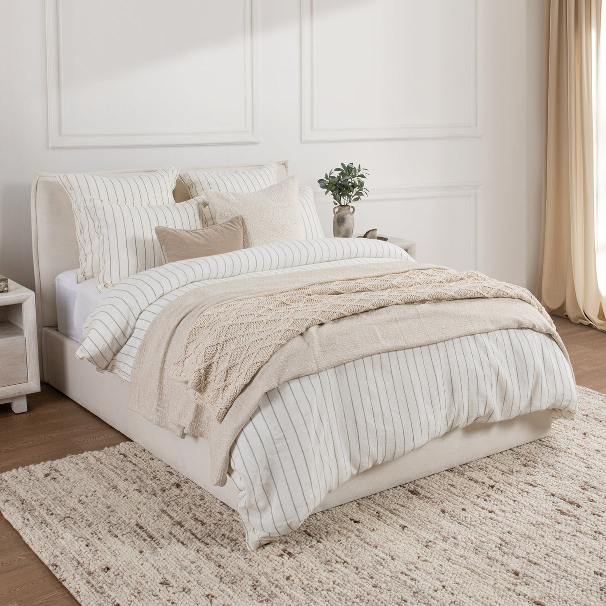 Monaco Ivory Duvet Collection by Classic Home at Eve Furniture
