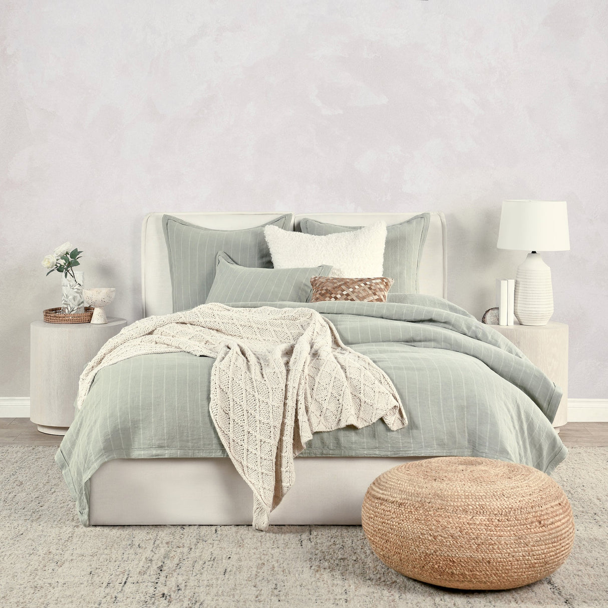 Monaco Sage Duvet Collection by Classic Home at Eve Furniture
