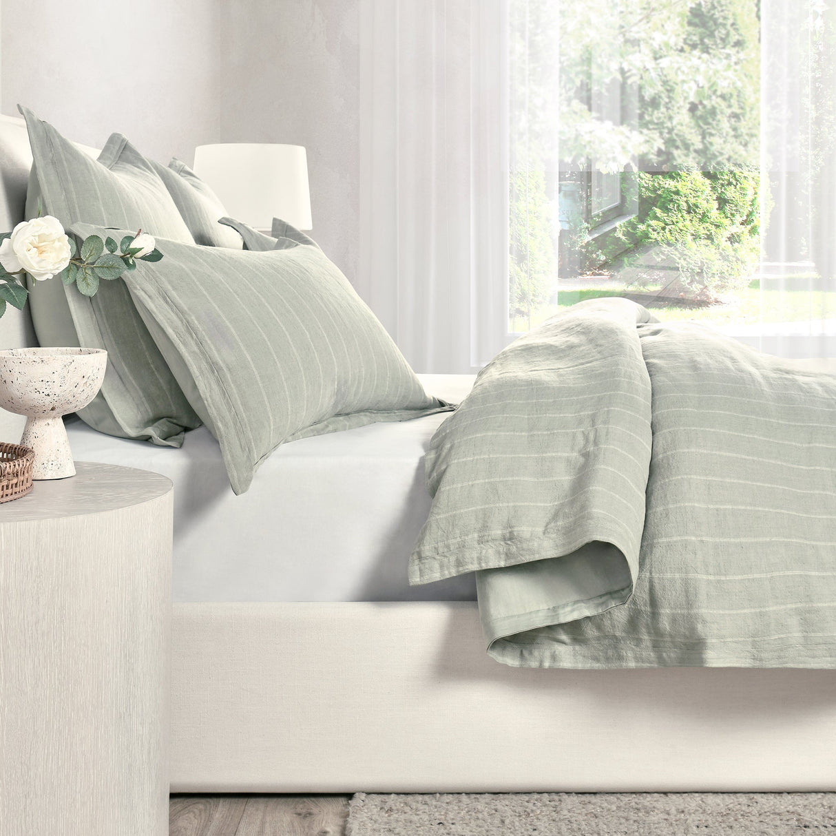 Monaco Sage Duvet Collection by Classic Home at Eve Furniture