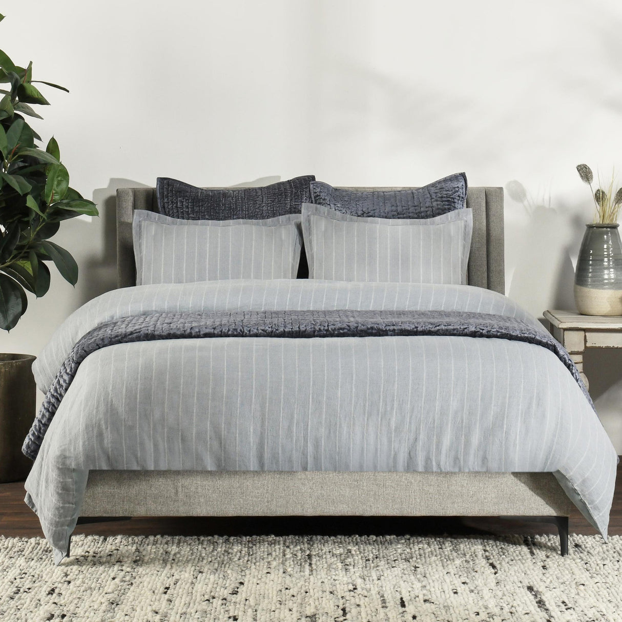 Monaco Sea Fog Duvet Collection by Classic Home at Eve Furniture