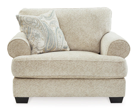 Monaghan Sandstone Oversized Chair by Ashley at Eve Furniture