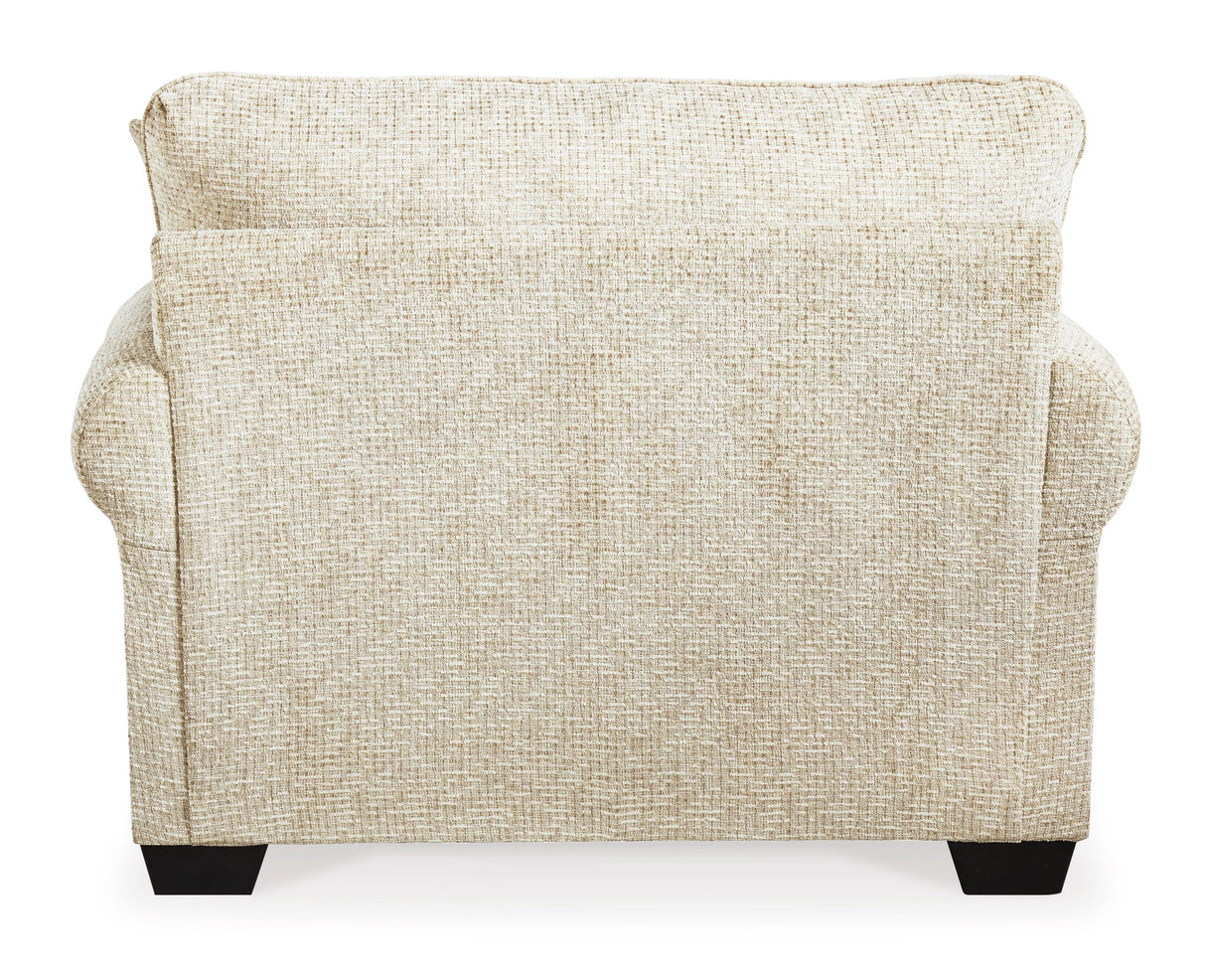 Monaghan Sandstone Oversized Chair by Ashley at Eve Furniture