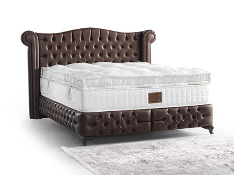 Monalisa Storage Bed With Headboard Brown by Furnia at Eve Furniture