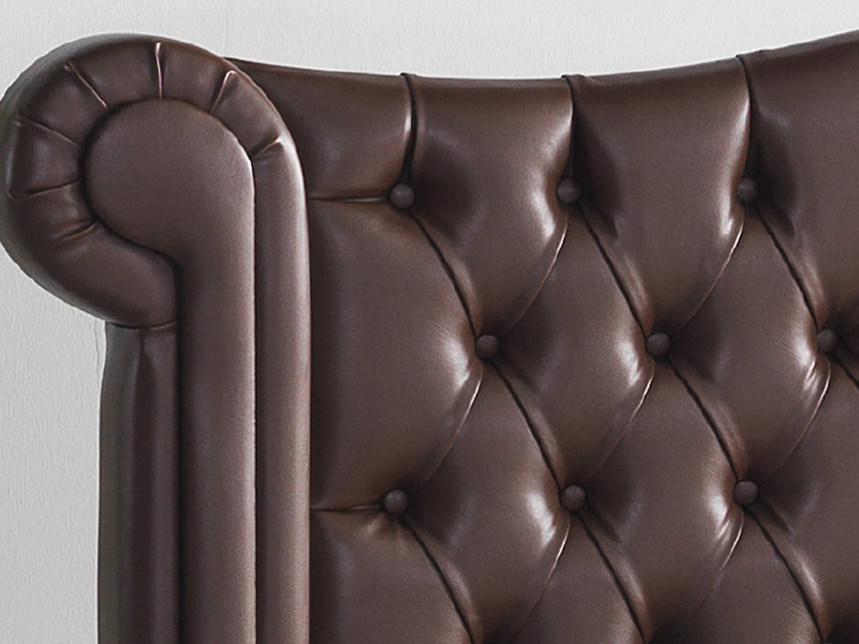 Monalisa Storage Bed With Headboard Brown by Furnia at Eve Furniture