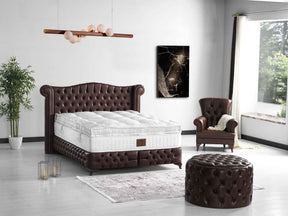 Monalisa Storage Bed With Headboard Brown by Furnia at Eve Furniture