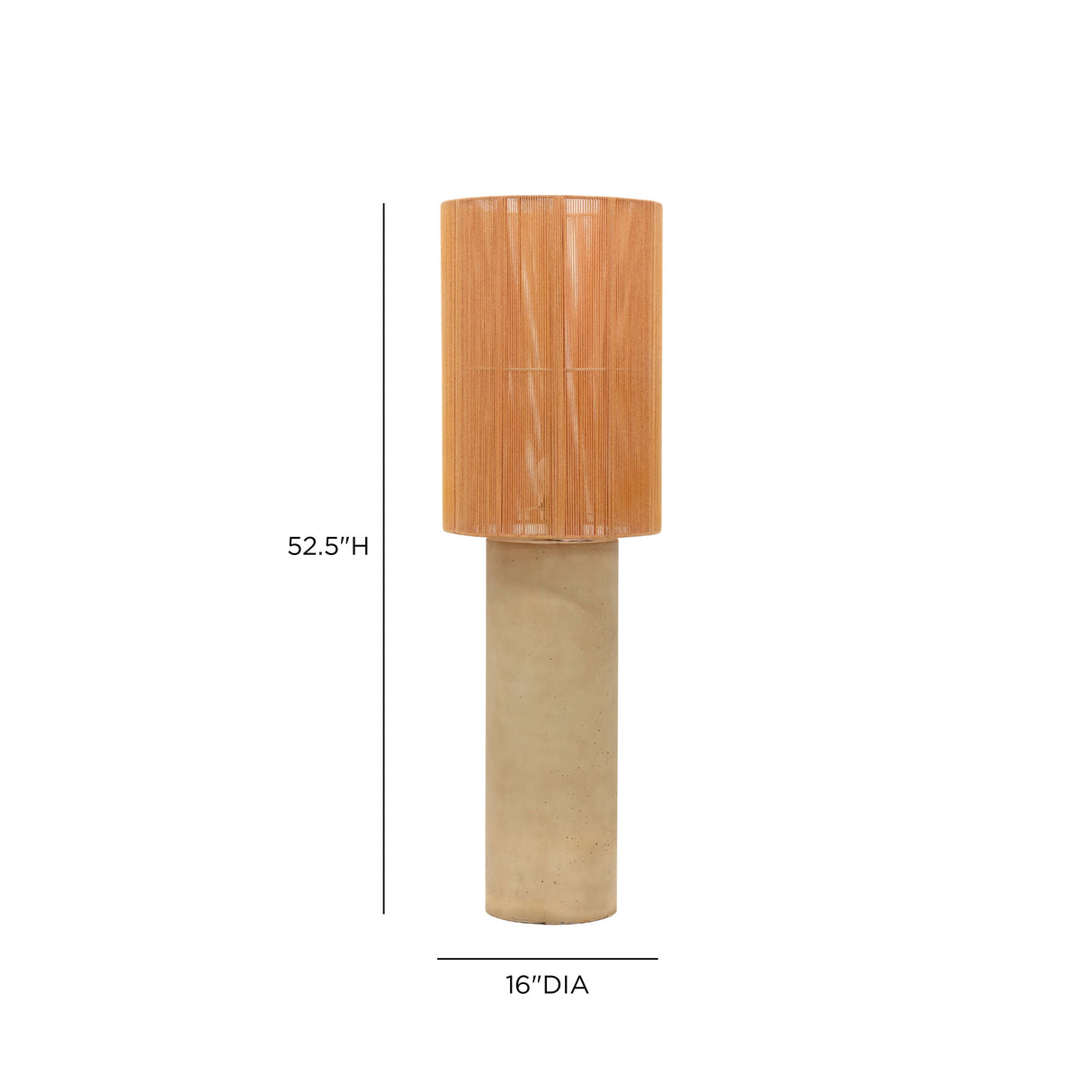 Mondada Concrete Floor Lamp by TOV Furniture at Eve Furniture