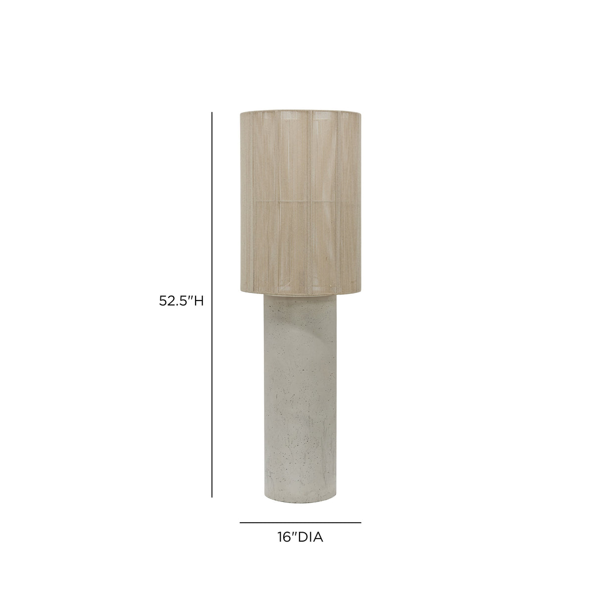 Mondada Concrete Floor Lamp by TOV Furniture at Eve Furniture