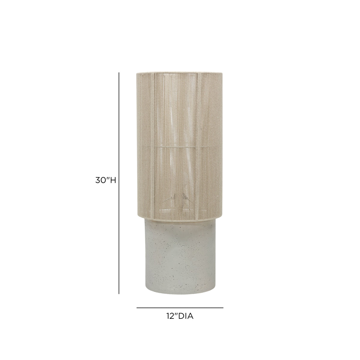 Mondada Concrete Table Lamp by TOV Furniture at Eve Furniture
