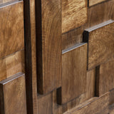 Mondrian Brown Four-Door Sideboard by Crestview at Eve Furniture