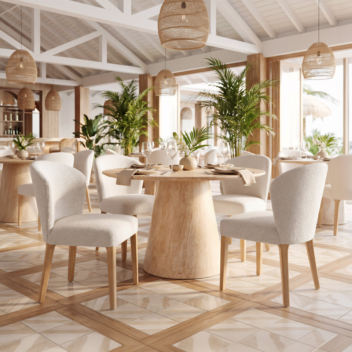 Mondstein Ivory Dining Chair (Set of 2) by Zuomod at Eve Furniture