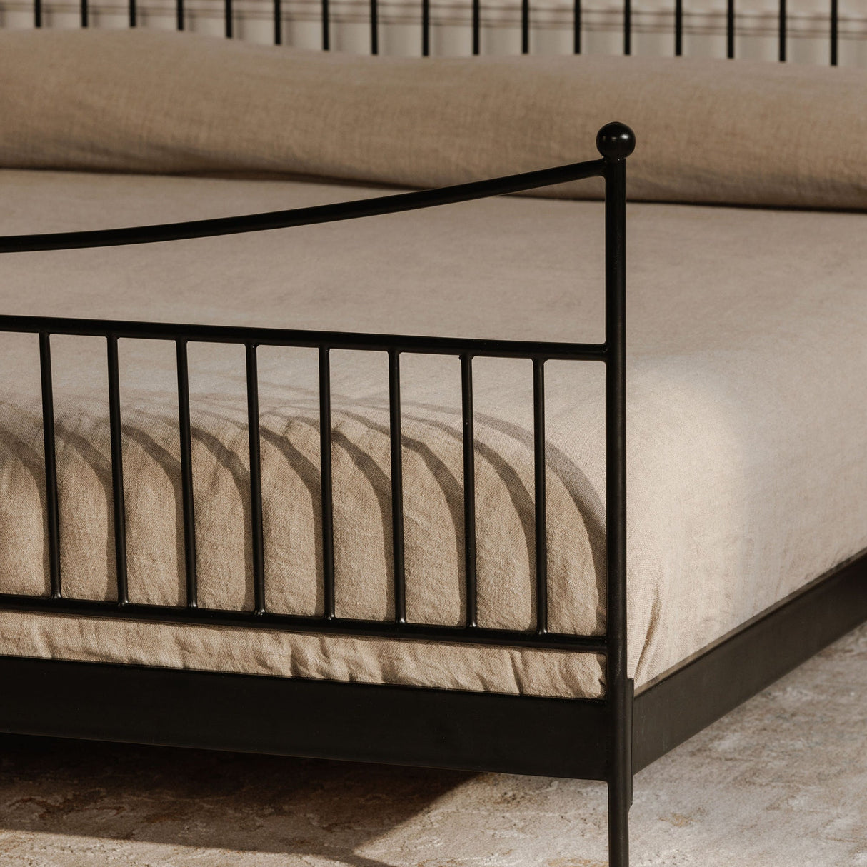 Monet Black King Bed by MOES at Eve Furniture
