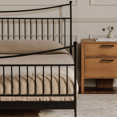 Monet Black King Bed by MOES at Eve Furniture