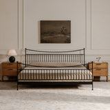 Monet Black King Bed by Moe's Home at Eve Furniture