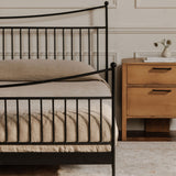 Monet Black Queen Bed by Moe's Home at Eve Furniture