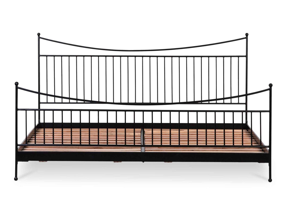 Monet Black Queen Bed by Moe's Home at Eve Furniture