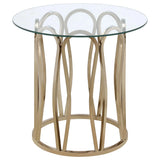 Monett Chocolate Chrome 2-Piece Coffee and End Table Set by Coaster at Eve Furniture