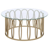 Monett Chocolate Chrome 2-Piece Coffee and End Table Set by Coaster at Eve Furniture