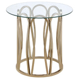 Monett Chocolate Chrome 3-Piece Coffee and End Table Set by Coaster at Eve Furniture