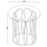 Monett Chocolate Chrome 3-Piece Coffee and End Table Set by Coaster at Eve Furniture