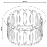 Monett Chocolate Chrome 3-Piece Coffee and End Table Set by Coaster at Eve Furniture